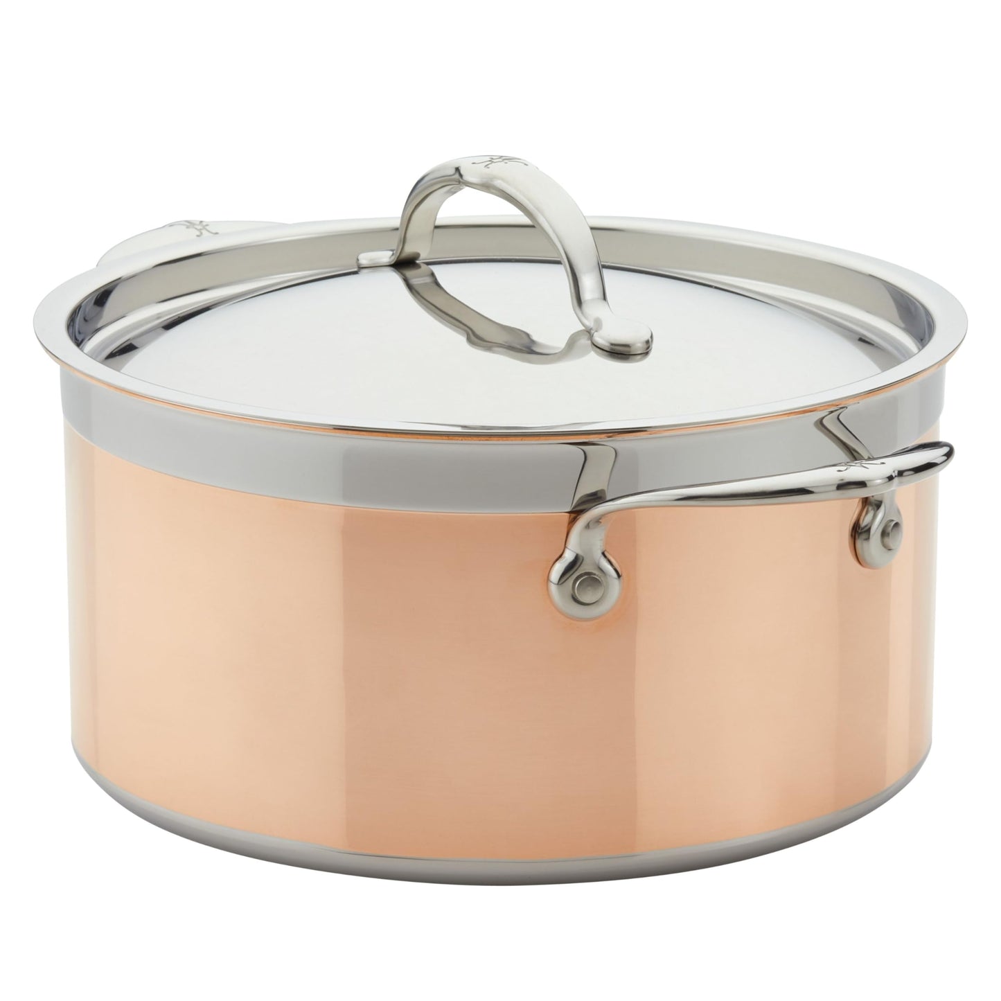 Hestan - CopperBond Collection - 100% Pure Copper Stock Pot, Induction Cooktop Compatible, 6 Quart