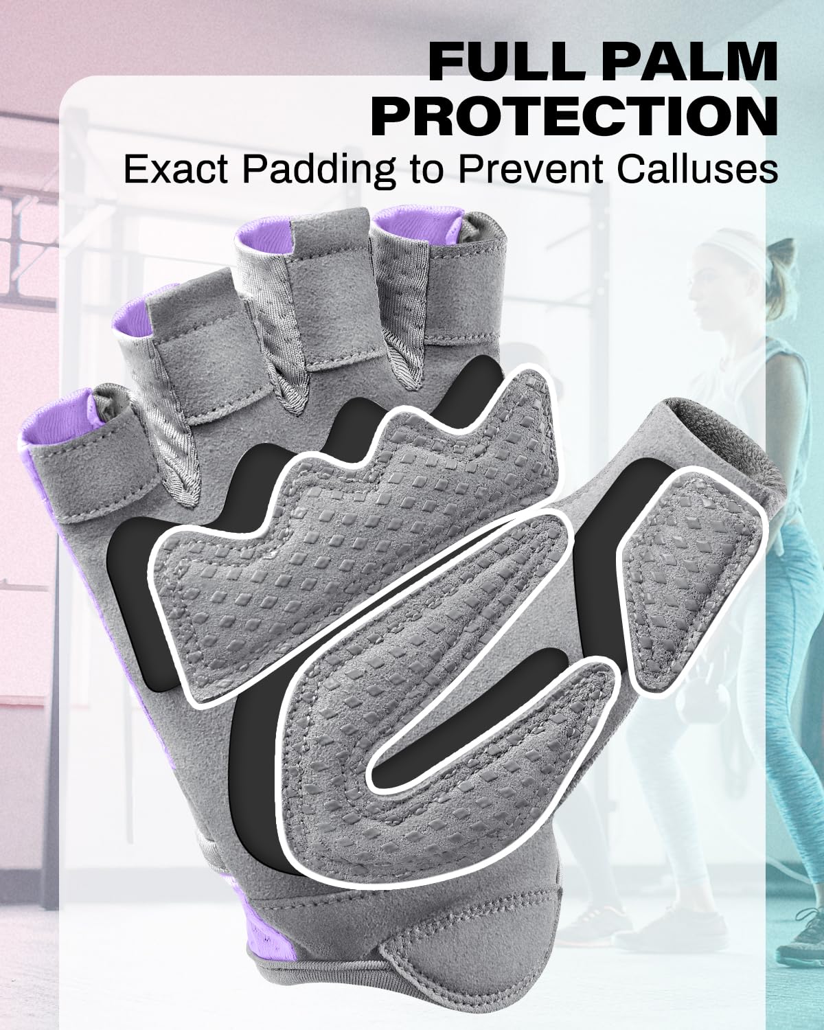 VINSGUIR Workout Gloves for Women and Men, Breathable Weight Lifting Gloves for Gym Exercise, Fitness, Training, and Cycling, with Excellent Grip and Cushion Pads