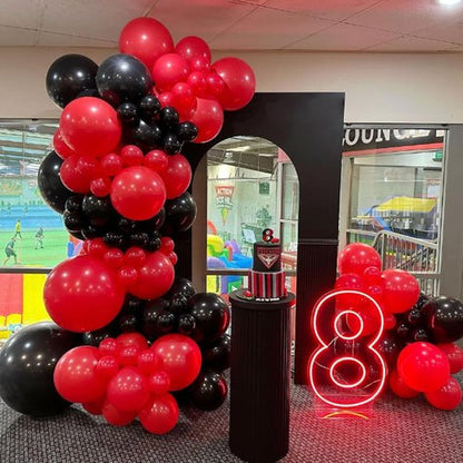 Awenztech Red Balloons - 12 Inch Latex Balloons | 50 Pack for Baby Showers, Weddings & Parties