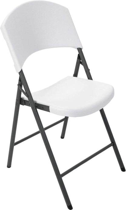 Contoured Folding Chair by Lifetime Products, White