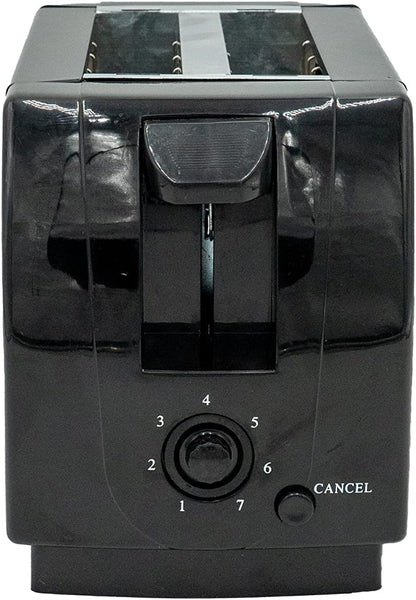 Better Chef 2-Slice Toaster, Economic with Darkness Control, Crumb Tray, Fits Bagel Slice (Black)