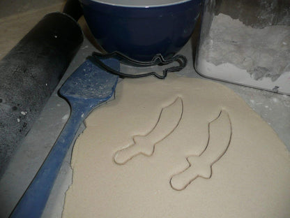 SWORD OUTLINE SHAPE PIRATE SAMURAI COOKIE CUTTER MADE IN USA