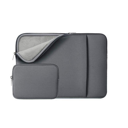 RAINYEAR 13 Inch Laptop Sleeve Compatible 13.3" MacBook Air/Pro M1 M2 M3 M4 A3240 A3113 A2681 A2337 A1932 A2179 A2338 A1706 A1708 Case Bag with Front Pocket Accessories Pouch (Red, Upgraded Version)