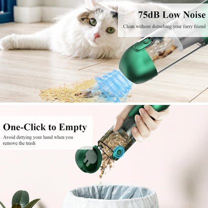 Minthouz 17000Pa Handheld Car Vacuum - 120W Cordless Vacuum Cleaner with LED/SOS Light