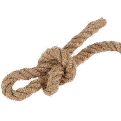 JAPCHET 164 Ft x 10MM Natural Jute Twine, 3/8 Inch Twisted Jute Rope Hemp Rope, Strong Burlap Cord for DIY Crafts Gardening Hammock Home Decorating Gift Wrapping