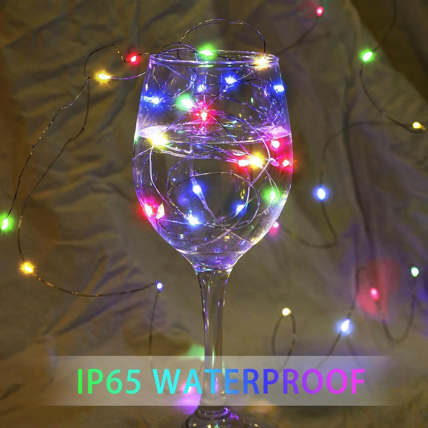 Skiennix 20 LED Fairy String Lights - 7Ft Waterproof Twinkle Lights for Weddings & Parties | Multicolor