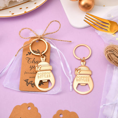 KBDHYY 50Pcs Popping Bottle Openers Baby Shower Party Favors for Guests, Bottle Opener Return Gift and Souvenirs