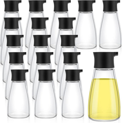 18 Set Tanlade Pcs Soy Sauce Dispenser Leakproof Cruet Dispenser Small Sauce Bottles Glass Soy Container Oil Dispensing
