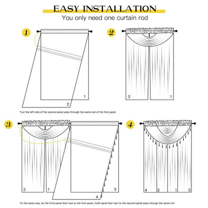 NICETOWN Sheer Curtain Elegant Voile Curtains for Living Room/Nursery, Victorian Drapes Rod Pocket, Light Grey & White