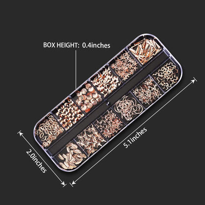 Artdone 12 boxes Nail Rhinestones Glitter,Nail Gems Nail Diamonds,Nail Art Studs Nail Crystals Nail Sequins for Nails Kit with 1 Tweezers and 3 Pen for Nail Art Supplies Accessories
