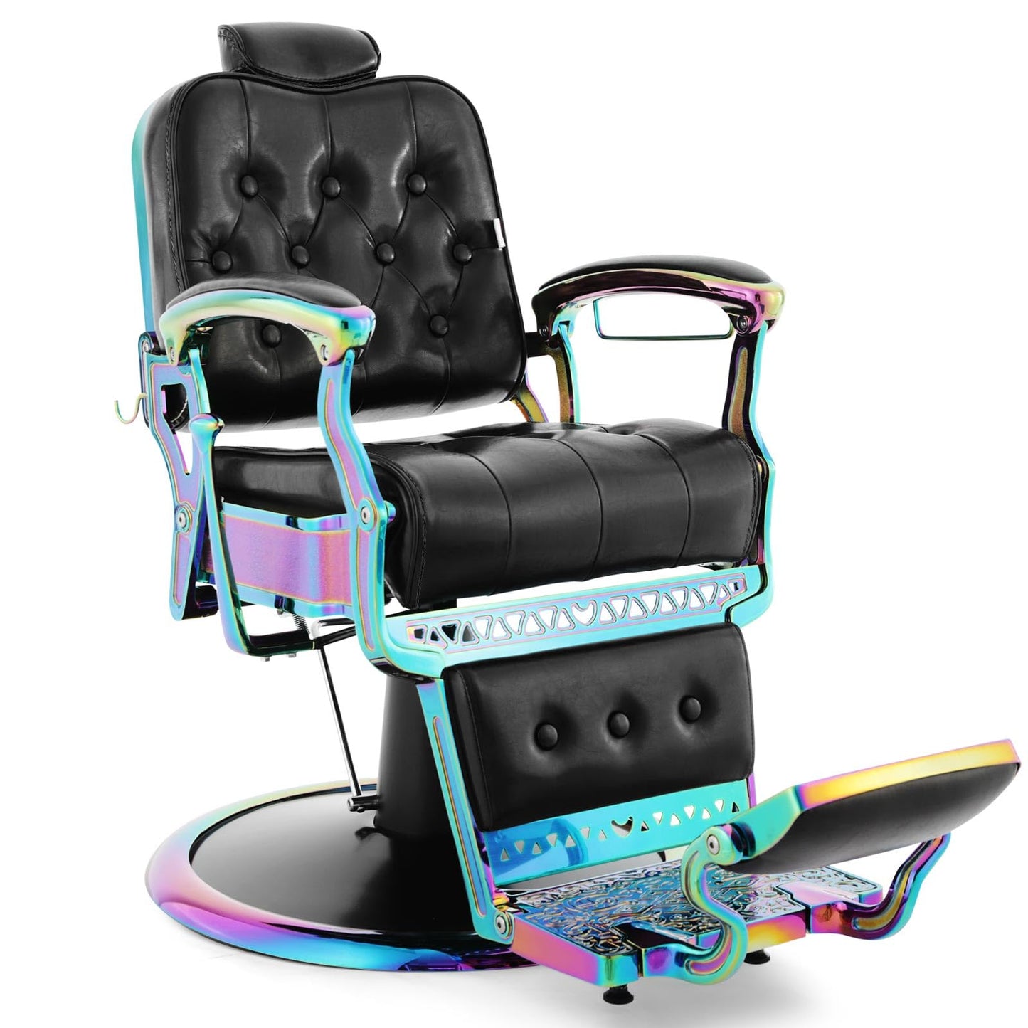 Artist hand Barber Chair All Purpose Hydraulic Recline Salon Chair Beauty Spa Vintage Barber Chair Heavy Duty Chair (Laser Frame)