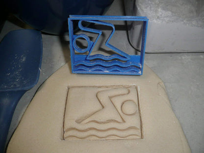 SWIMMING SYMBOL SCHOOL POOL WATER SWIM SPORT ATHLETICS COOKIE CUTTER - MADE IN USA PR2498