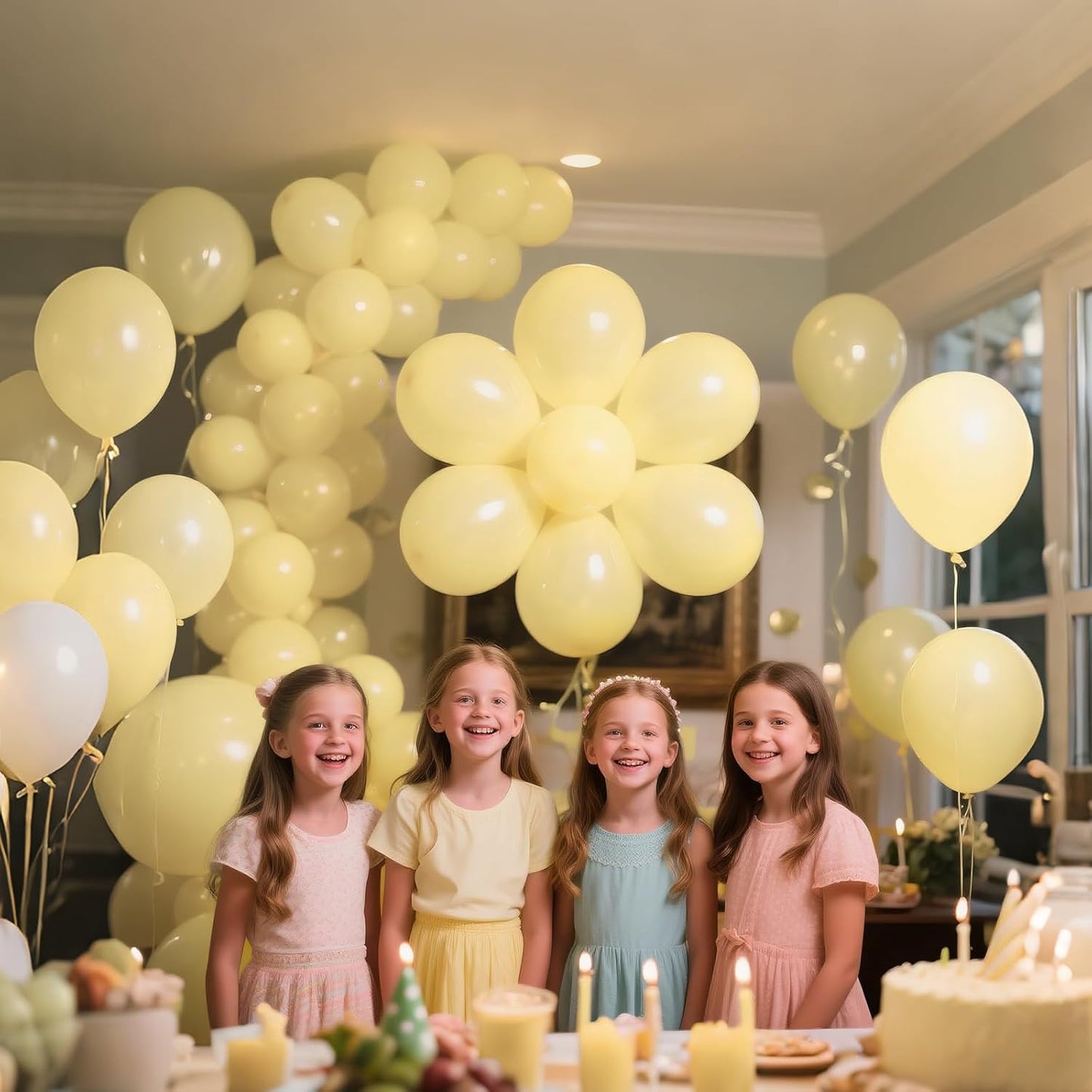 Pastel Yellow Balloons by [Brand Name] - 110 Pack 12-Inch Latex Balloons for Birthday, Baby Shower & Wedding