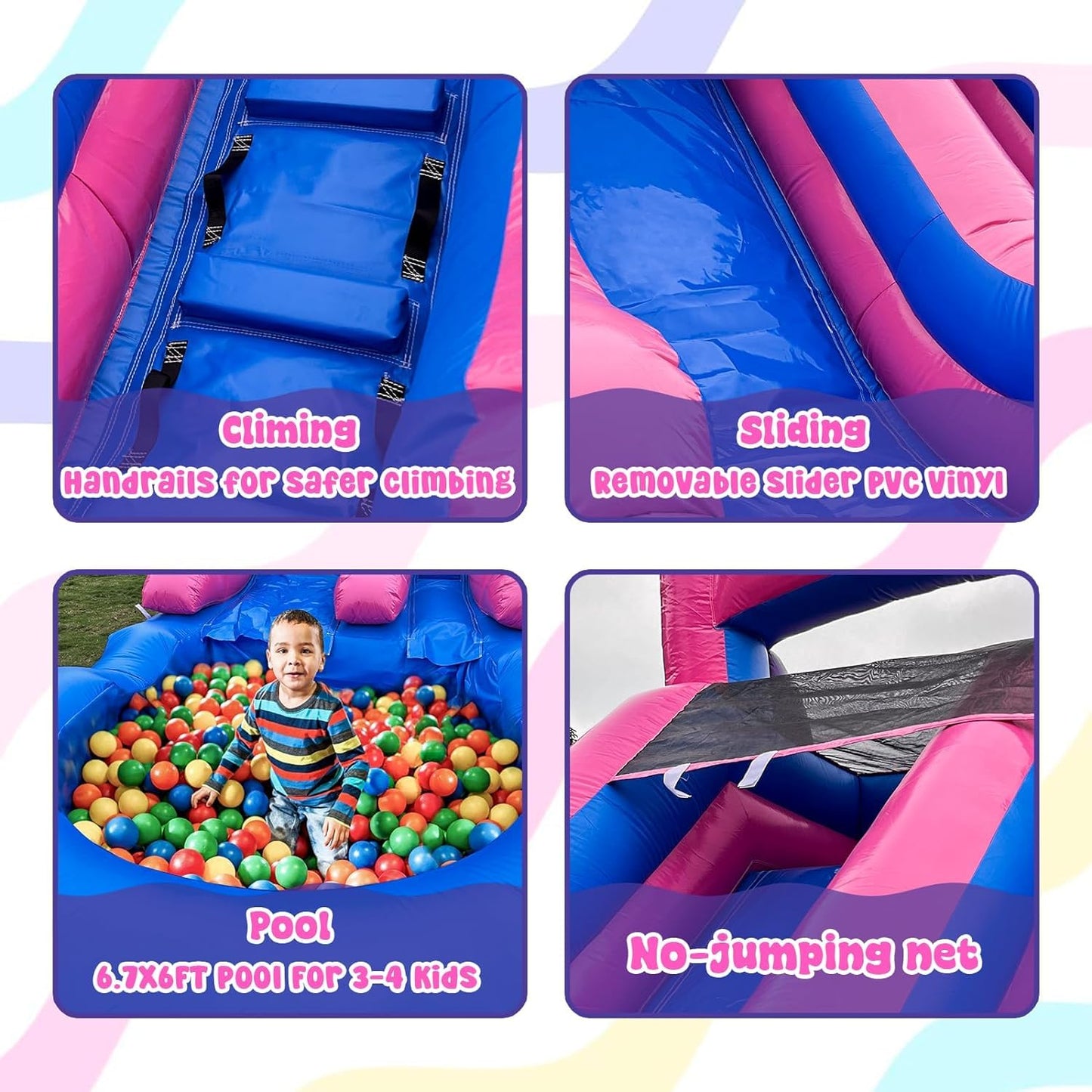 Water Slide Inflatables Rental Grade Adult Water Slides, with Blower&Pool 21x9x12FT Large Waterslides for Kids & Adults, Summer Waterslider Inflatables Backyard Outdoor - All Commercial PVC Made