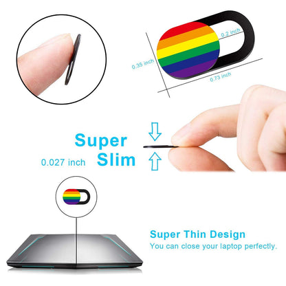 SIREG Webcam Cover Ultra Thin - Web Camera Cover fits Laptop,Tablet,Computer, Smartphone, Protect Your Privacy and Security,Strong Adhesive (Monkey-Black & 3 Pack)