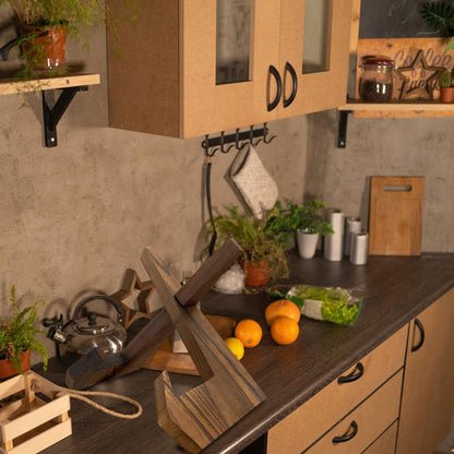Cookbook Stand for Kitchen: Wooden Recipe Holder, Multifunctional Display for Tablet and Vinyl Records