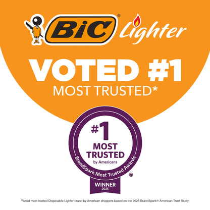 BIC Classic Lighters, Pocket Style, Safe Child-Resistant, Assorted Colors (packaging may vary), 5-Count (Pack of 3)