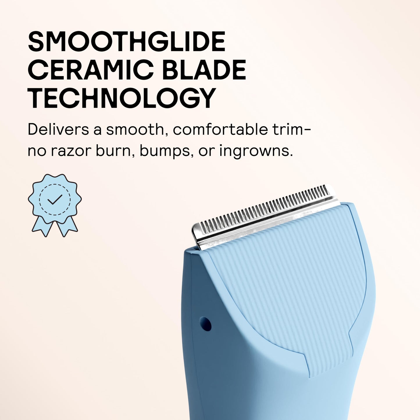 MERIDIAN The Trimmer Original - Body Hair Trimmer for Men, Electric Shaver for Pubic Hair, Chest, Legs & Bikini, Waterproof & Rechargeable, Sage