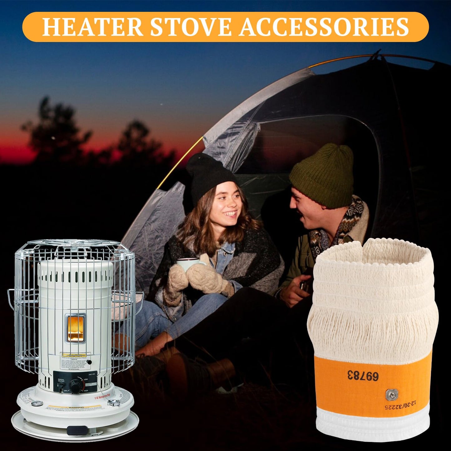 32225 Kerosene Heater Replacement Wick, Cotton & Fiberglass Heating Wick