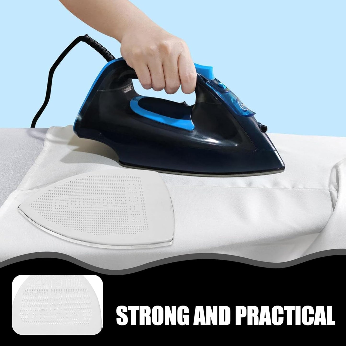 Veemoon Steam Iron Cloth Cover - Iron Protector for Shoes, Helps Prevent Scorching and Sticking