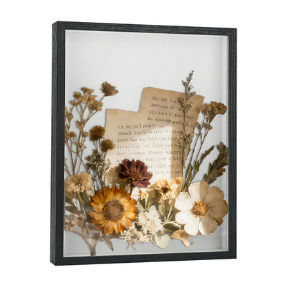 12×16 Shadow Box Frame Display Case for Baby Keepsakes, Wedding Photos, Sports Tickets, Dried Flowers, Crafts Memorabilia Wall Decor(12×16，Black)