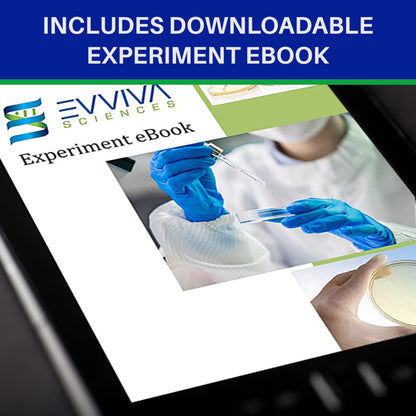 Evviva Sciences Nutrient Agar Petri Dishes Science Project Kit, Pre-Poured Agar Plates for Science Experiments, with Experiment eBook