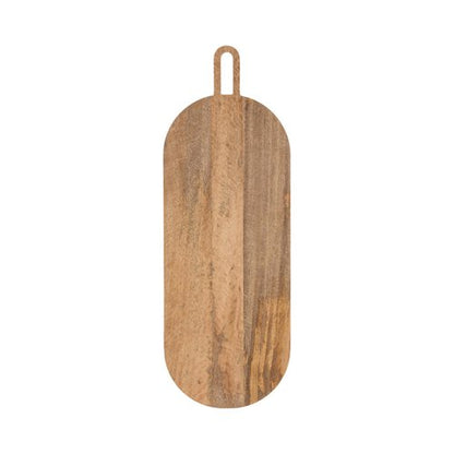 Kate and Laurel Staven Transitional Capsule Serving Board; 30 x 11; Natural Wood; Modern Food-Safe Charcuterie Board Made from Solid Mango Wood for Use as Kitchen Countertop Cheese Board