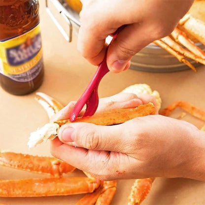 12Pcs Set Crab Legs Crackers, Crab Tools Crackers Picks Tools for Lobster, Crawfish, Prawns, Shrimp, Easy Opener