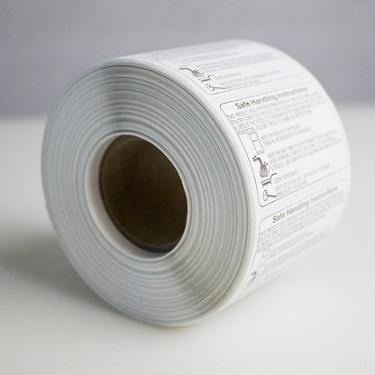 UltraSource 190100 Safe Handling Food Labels, 1.5" x 2" (1000 Labels per Roll) White/Black