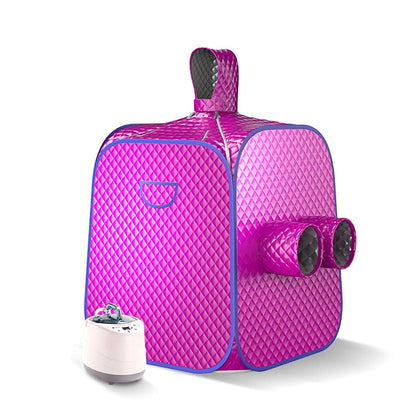Home Spa Steam Sauna Kit Personal Full Body Portable Spa Sauna Hat Tent 2L Portable Light Sauna with Remote Control Timer
