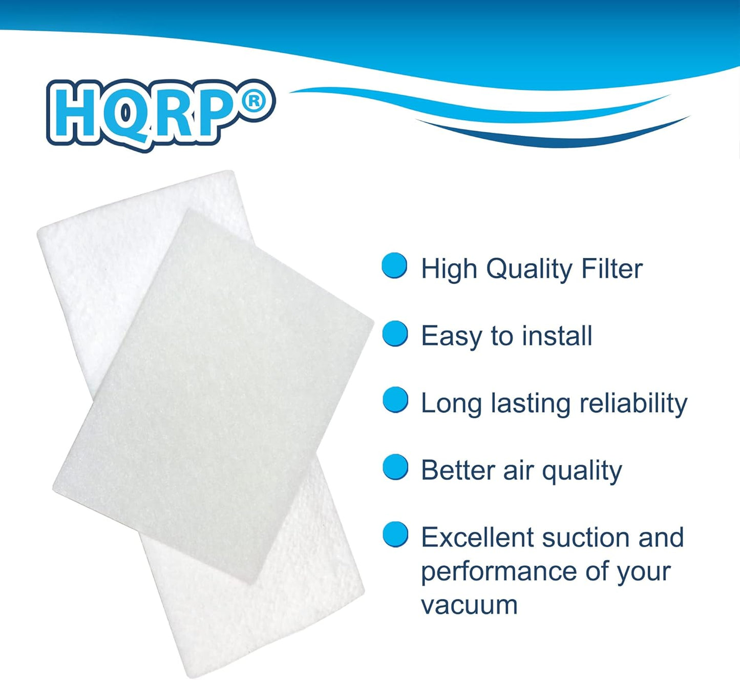 HQRP 3-Pack Filter Kit for Miele S200 Series Canister Vacuum Cleaners, Dust Compartment + Exhaust Filters