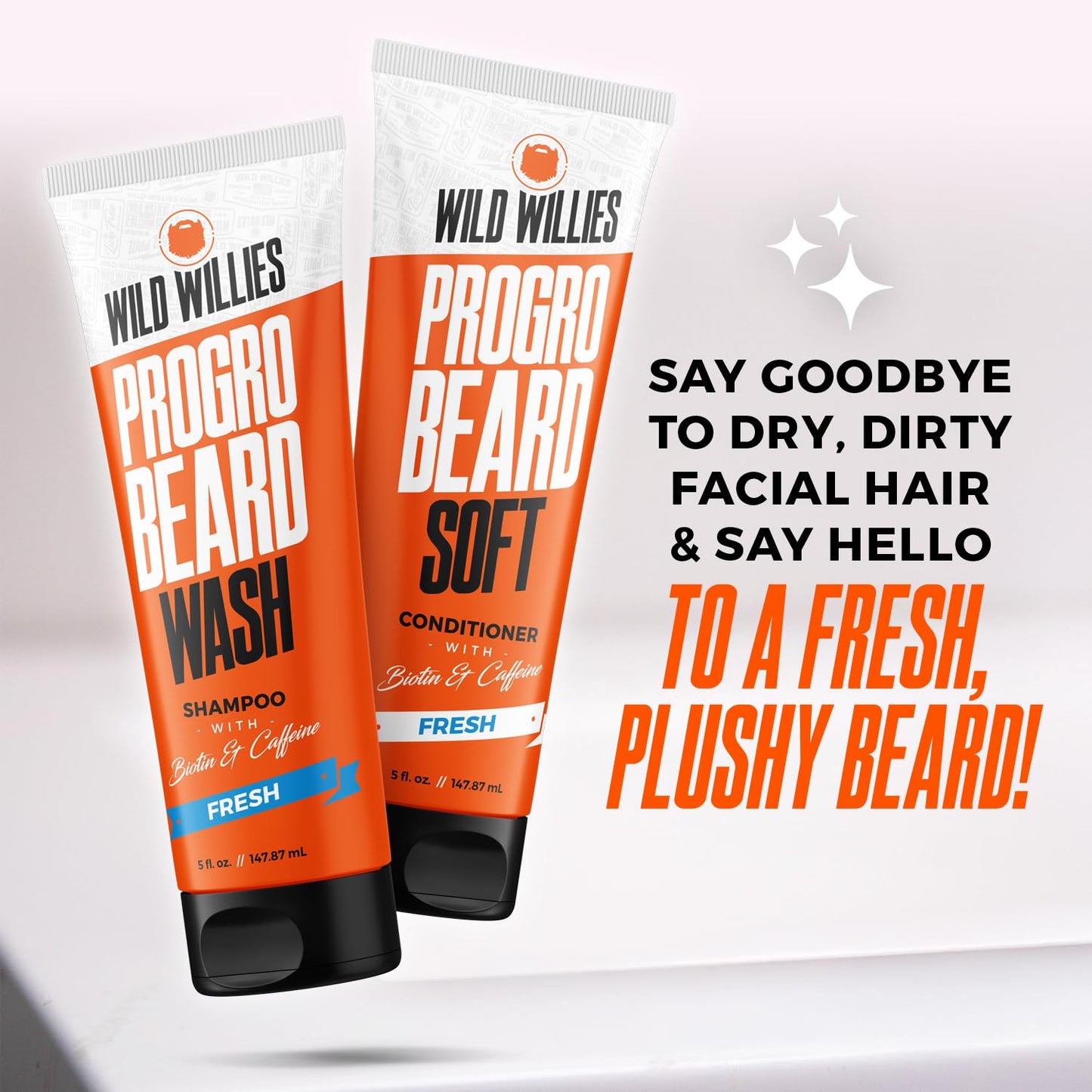 Wild Willies Beard Straightener for Men - 3 Temperature Settings, Tourmaline Ceramic Heated Beard Brush & Hot Comb - Portable, Ionic Technology, Coarse & Curly Hair, 400F - Grooming Tool