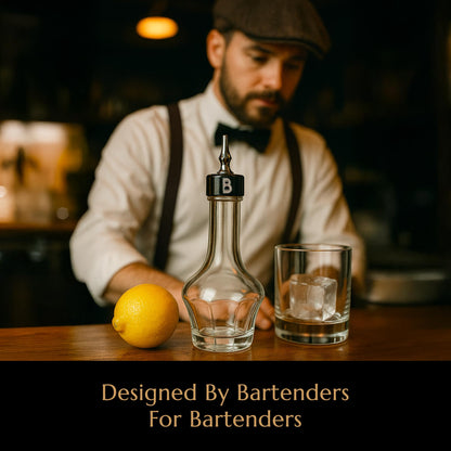 Bull in China Bitters Bottle 90ml Glass Dash Bottle With Dasher Top - Professional Bar Tool For Bartenders & Home Bars (Copper)