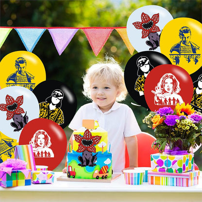 40pcs Stranger Season 5 Things Birthday Party Balloons for Stranger Season 5 Things Themed Birthday Party Decorations Supplies - 12 Inch