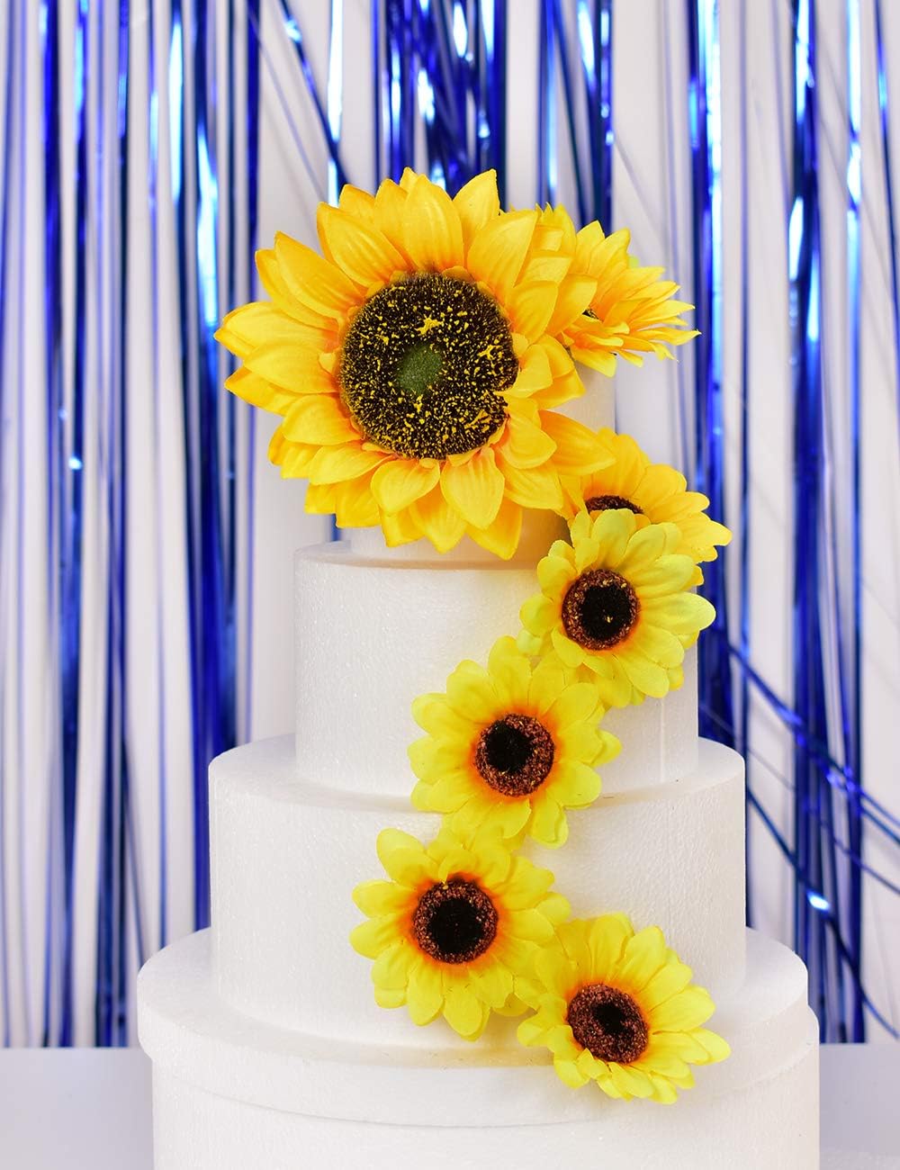 HUIANER Artificial Sunflower Heads, 30PCS 2.8" Fake Simulation Sunflower Head for Wedding Home Party Cake Decoration