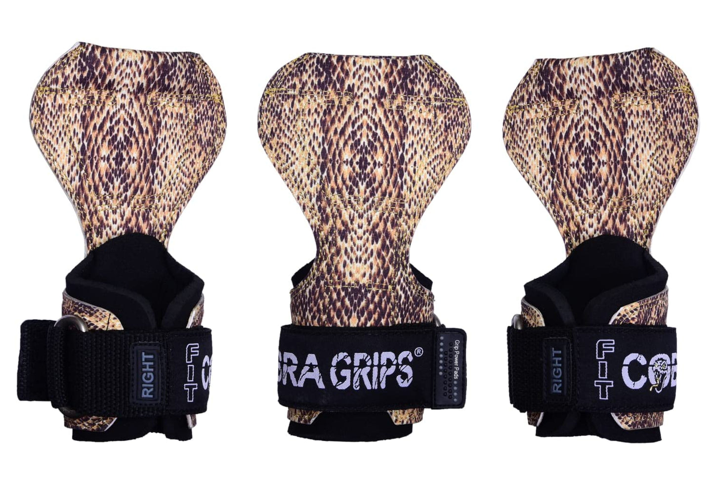 Cobra Grips PRO Weight Lifting Gloves Heavy Duty Straps Alternative Power Lifting Hooks for Deadlifts Adjustable Neoprene Padded Wrist Support Bodybuilding