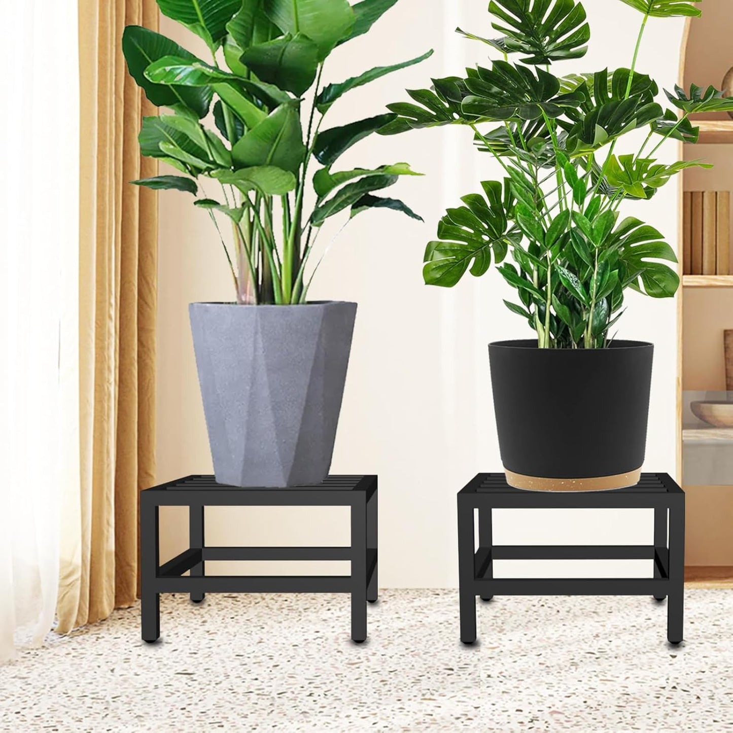 Lilybud--lily Plant Stand Indoor Outdoor, Single Plant Stands Metal Pedestal Stand for Indoor Outdoor, Iron Flower