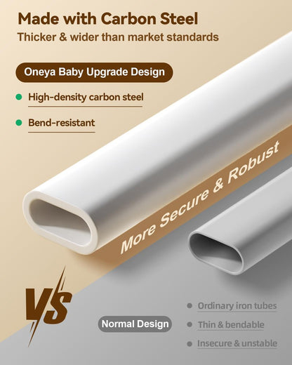 Baby Bed Rail Guard for Toddlers, Reinforced 74.8in Toddler Bed Rails for Twin, Full, King Bed with Height Adjustable, Extral Tall Child Safety Side Railing Guards/Bedrail for Kids, Grey Star, 1 Side
