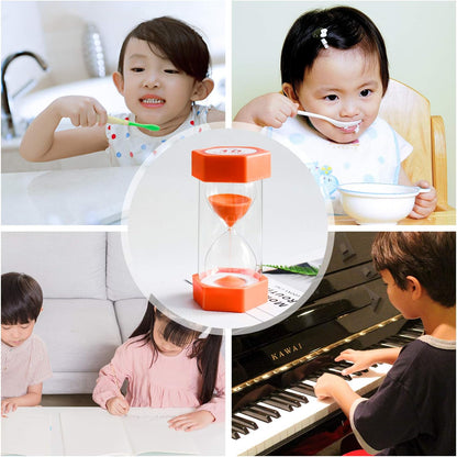 XINBAOHONG Sand Timer, Hourglass 3 Minutes & 10 Minutes Timer Clock for Kids Games, Classroom, Home Office, Kitchen Use