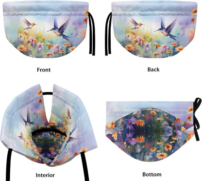 Floral Hummingbird Tea Pot Cosy, Cotton Tea Cozy for Teapot Cover, Insulated Kettle Cover for Home Kitchen