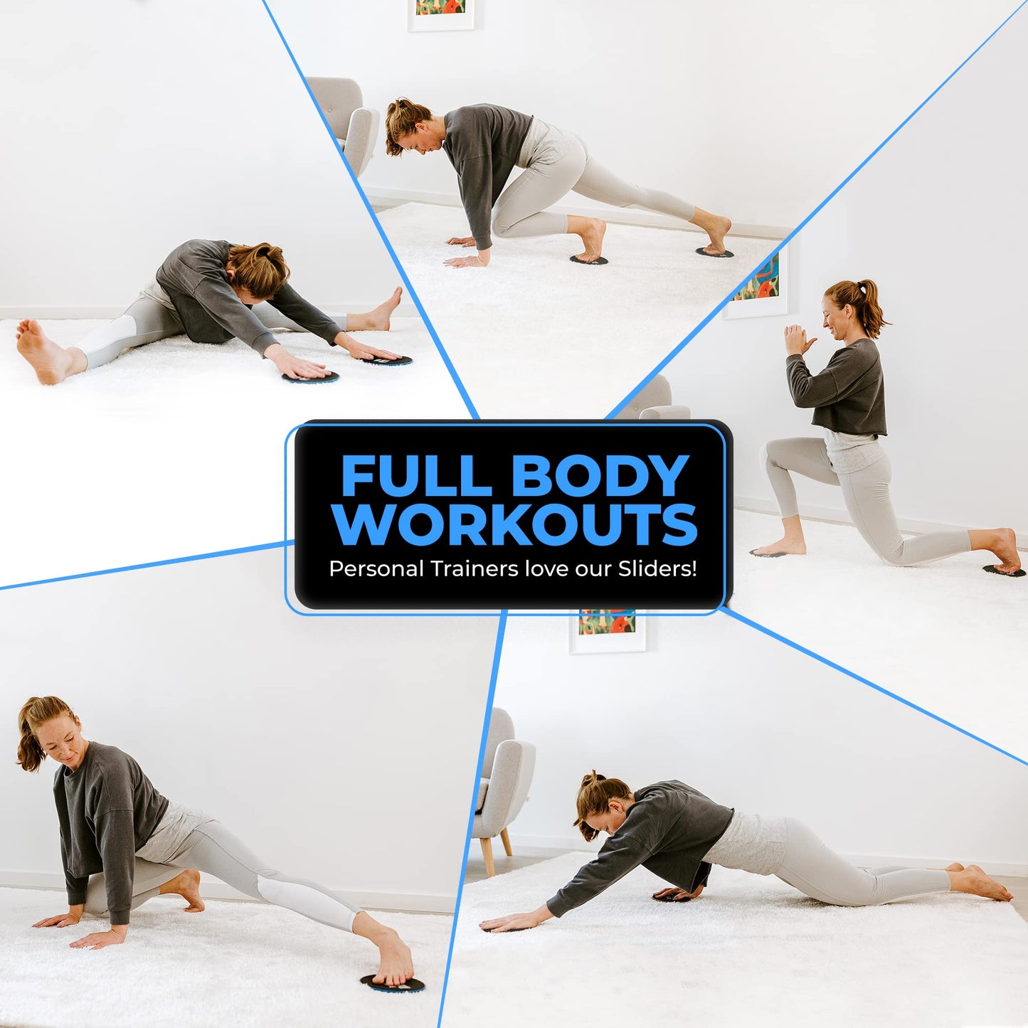2 x Dual Sided Gliding Discs Core Sliders by Iron Core Fitness | Ultimate Core Trainer | Gym, Home Abdominal & Total Body Workout Equipment | for use on All Surfaces