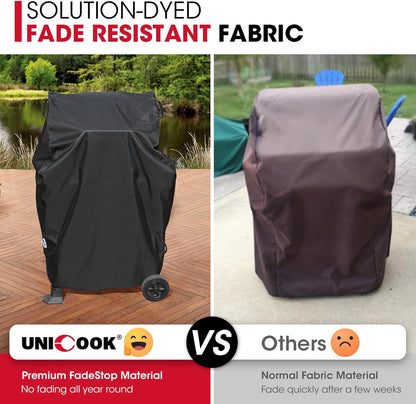 Unicook 32-Inch Heavy Duty Waterproof Grill Cover - Fits 2 Burner Gas BBQs | All Weather Protection