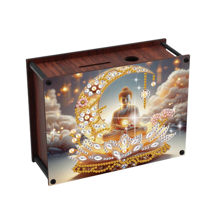 DIY Diamond Painting Money Box Kit, Religious Adult 5D Diamond Art Money Box, Creative Coin Diamond Art Storage Jar, Suitable for Birthdays, Christmas, Home Decor Handicraft Gifts