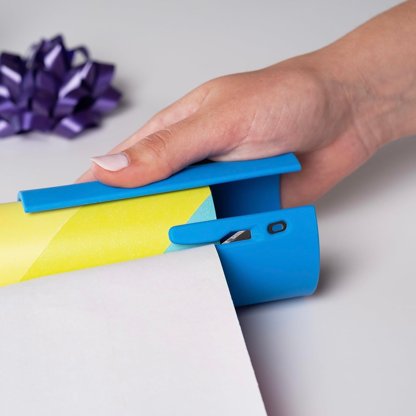 Little ELF Wrapping Paper Cutter (2-Pack), As seen on Shark Tank, Christmas Wrapping Paper Cutter, Made in USA, Holiday Gift Wrap Cutter Tool,