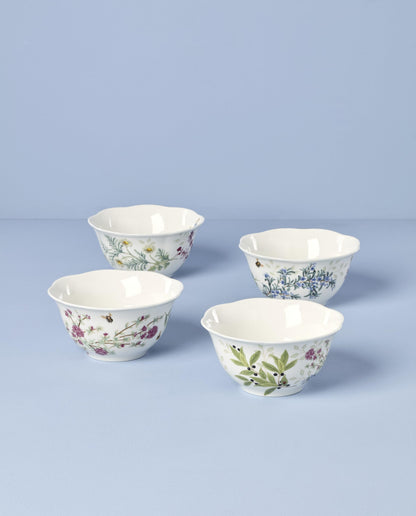 Lenox 897796 Butterfly Meadow Herbs Rice Bowls, Set Of 4
