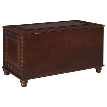 Coaster Home Furnishings - Finlay - Wood - Cedar Chest with Flip-Open Top, Safety Hinge, Lined Interior and Traditional Style - Bedroom - 40-Inch - Dark Tobacco - 900012