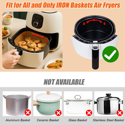 12PCS Air Fryer Magnets Silicone Buckle for Parchment Paper Liners, High-Temp Resistant Air Fryer Accessories, Prevent Burning, Safely Lock Paper from Heating Element or Covering Food (Red)