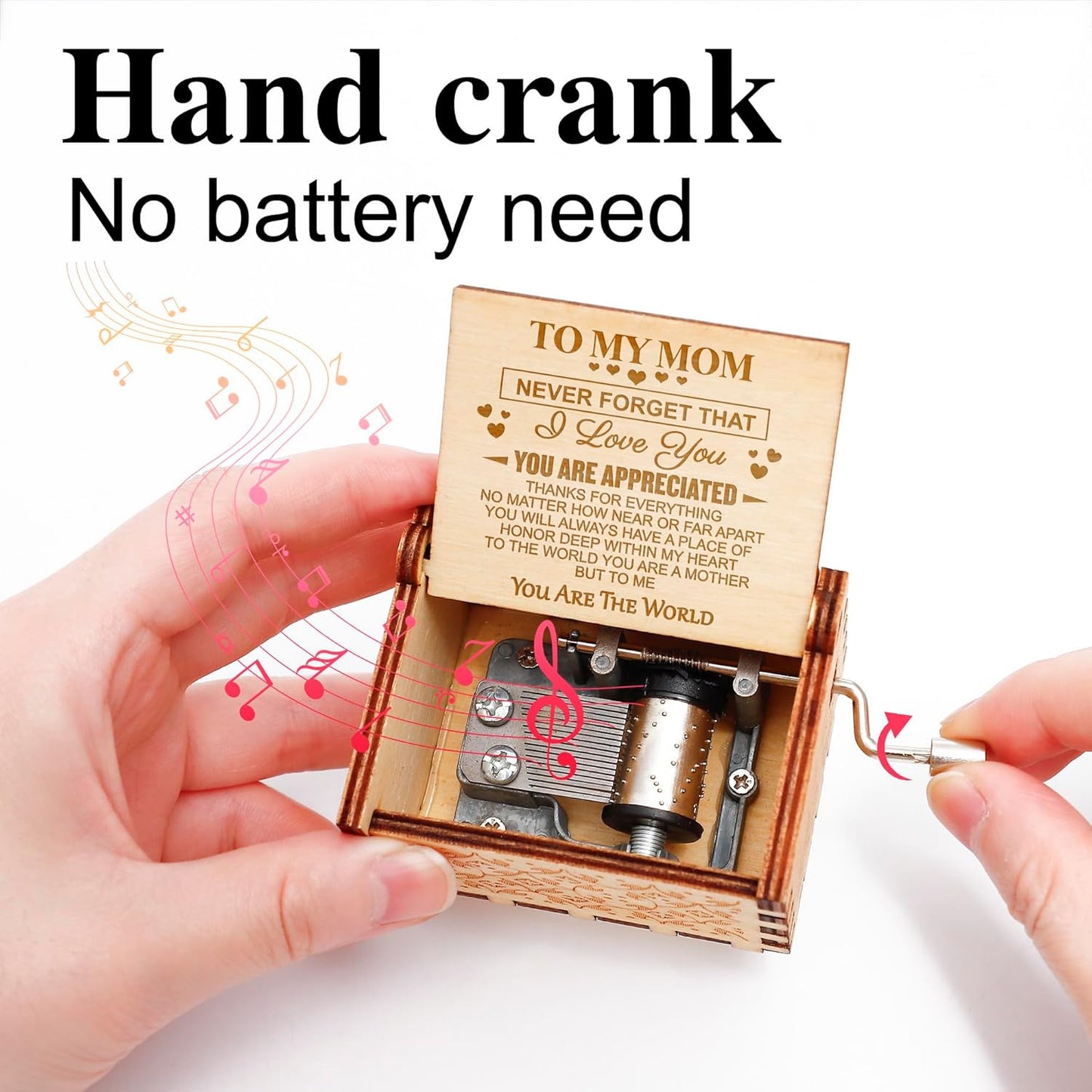 WSYEAR Mother's Day Music Box, Unique Gifts for Mom from Daughter or Son, Birthday Present Ideas
