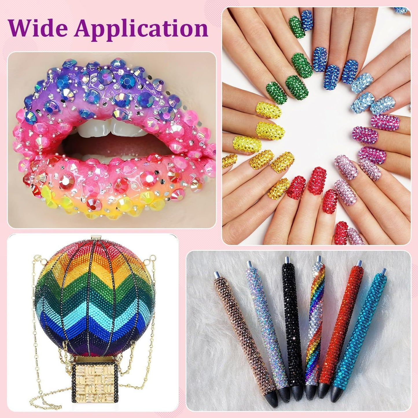 40 Colors Resin Jelly Rhinestones for Bedazzling, 3mm 32000 Pcs Flatback Gems for Crafting,Rhinestone Kit with B7000 Glue for Nail Rhinestones, Shoes, Crafts, Diamond Art & DIY Bedazzler Projects