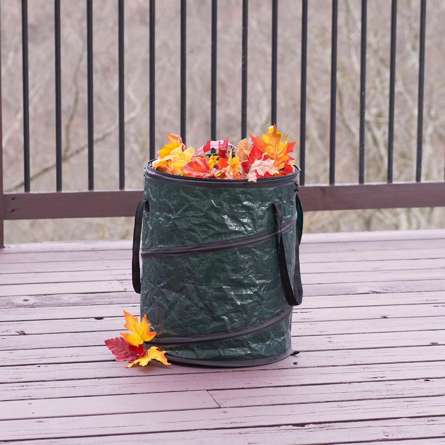 Household Essentials Pop Up Hamper, Pop Up Camping Trash Can, Great for Outdoor or Indoor Use, Portable and Collapsible